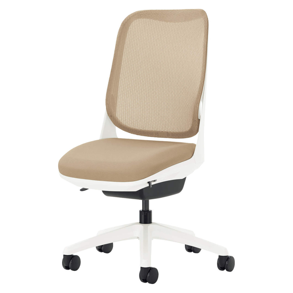 LION(ライオン事務器) RIDE(ライド) ホワイトフレーム オフィスチェア メッシュ