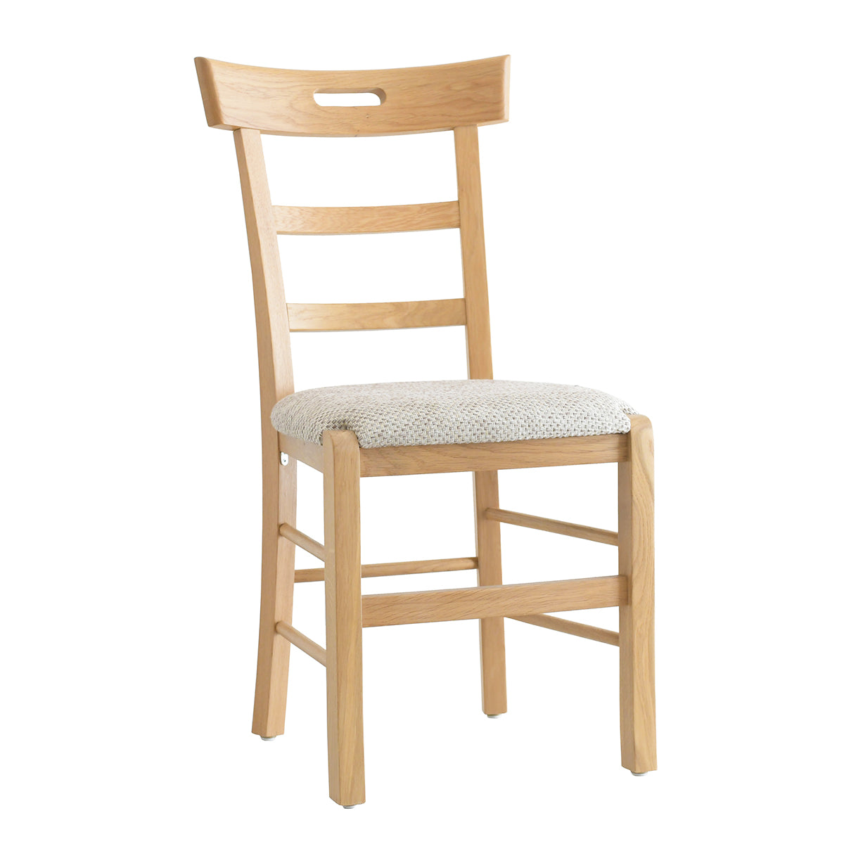 HUTTEN(ハッテン) 129-E/46 ダイニングチェア ハイバックタイプ 座面布張り 取っ手付き