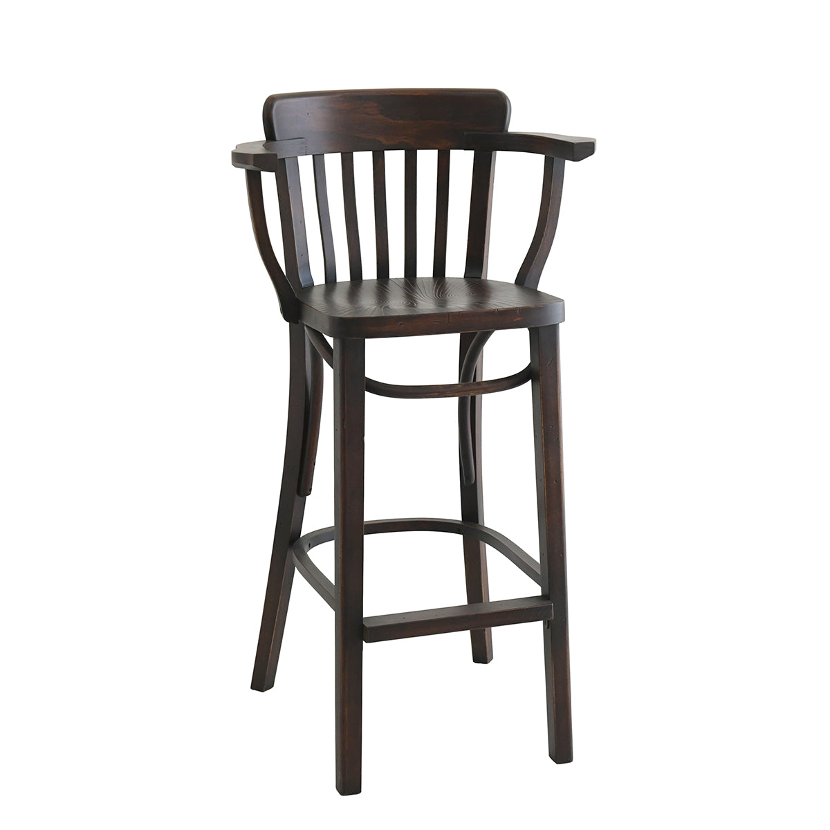 HUTTEN(ハッテン) 2145/80 ハイチェア アンティーク 木製 カフェ 飲食店 店舗