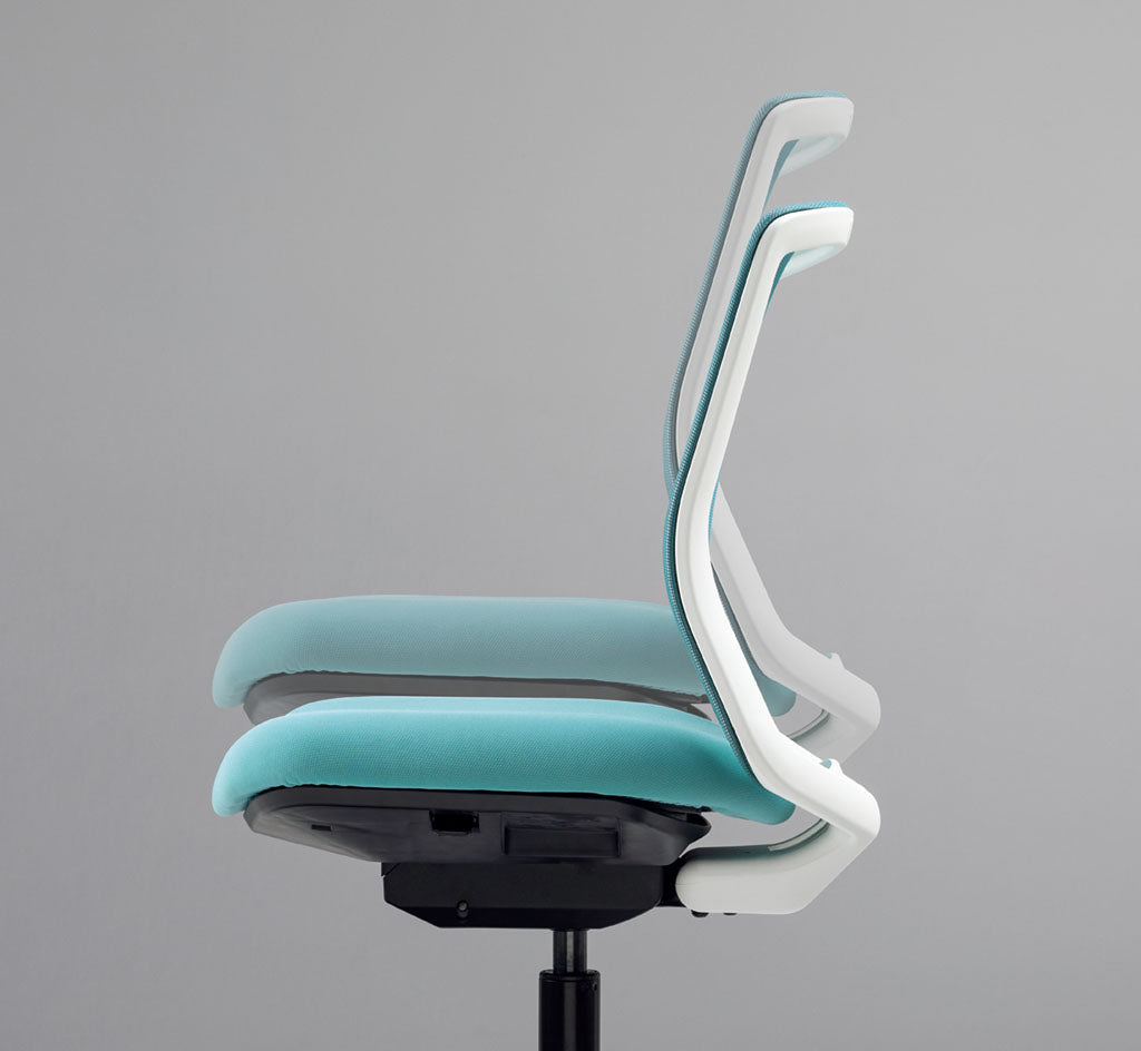 内田洋行 CARISSA2(カリッサ2) ミドルバック ツートン背ライトグレイタイプ メッシュチェア