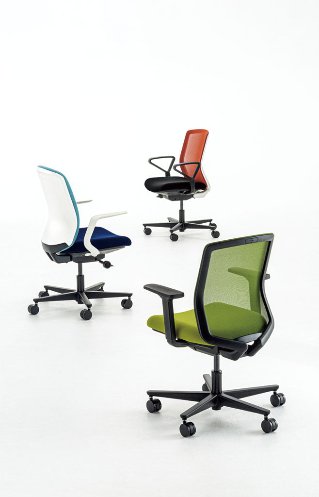 内田洋行 CARISSA2(カリッサ2) ミドルバック ツートン背ライトグレイタイプ メッシュチェア