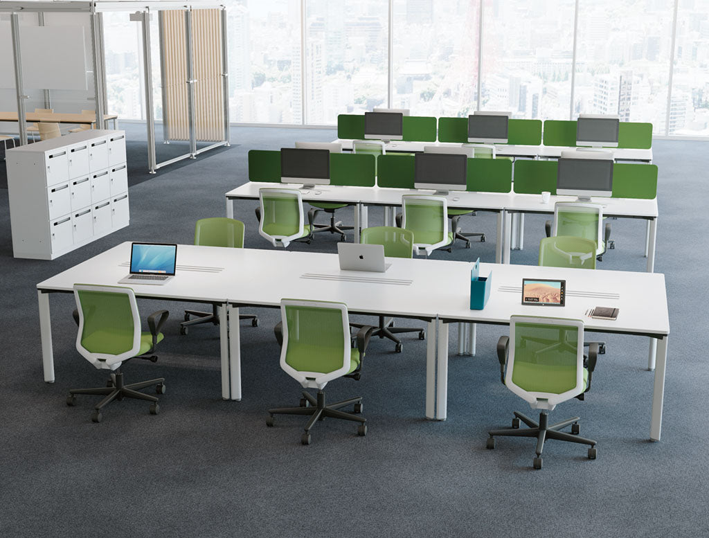 内田洋行 CARISSA2(カリッサ2) ミドルバック ツートン背ライトグレイタイプ メッシュチェア