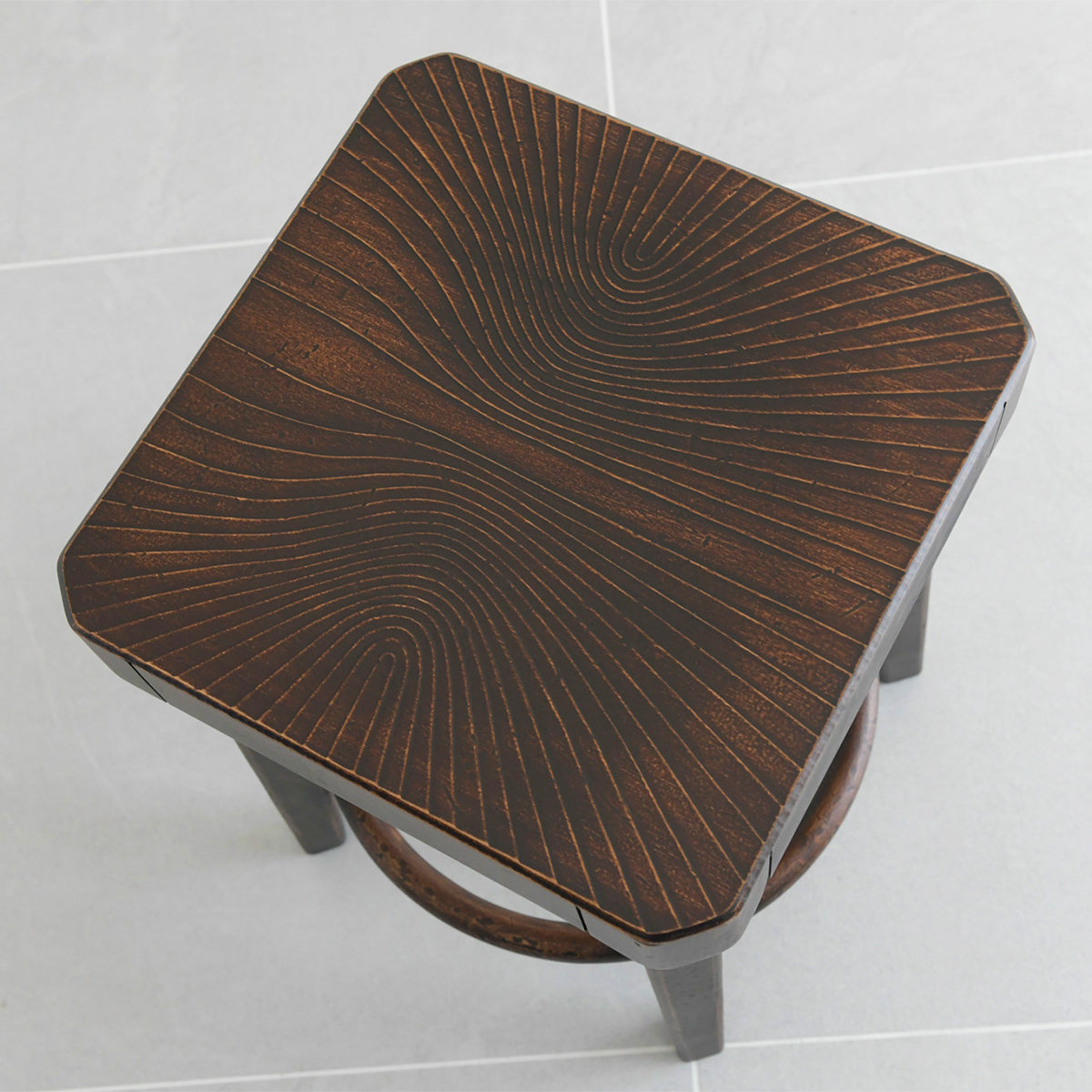 HUTTEN(ハッテン) 707/46 スツール アンティーク 木製 カウンター チェア ダイニング カフェ 飲食店 店舗