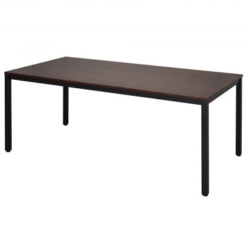 【在庫限り】ミーティングテーブル ダーク×ブラック脚 W1800xD900×H700mm RFD2-1890DTBL