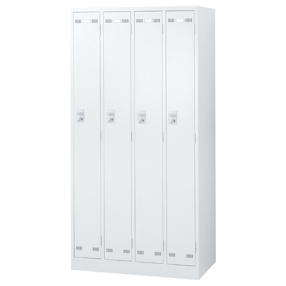 スチールロッカー 4人用 W900×D515×H1790mm 下置用 ダイヤル錠