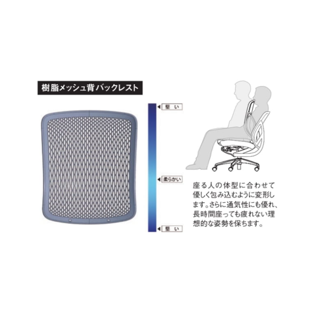 Inaba（イナバ） Yera(イエラ） オフィスチェア ハイバック クロス
