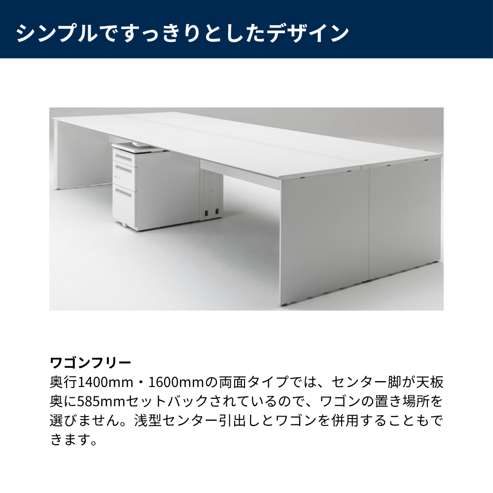 UCHIDA（内田洋行） Arcena（アルセナ） 両面パネル脚タイプ 増連セット【奥行1400mm】