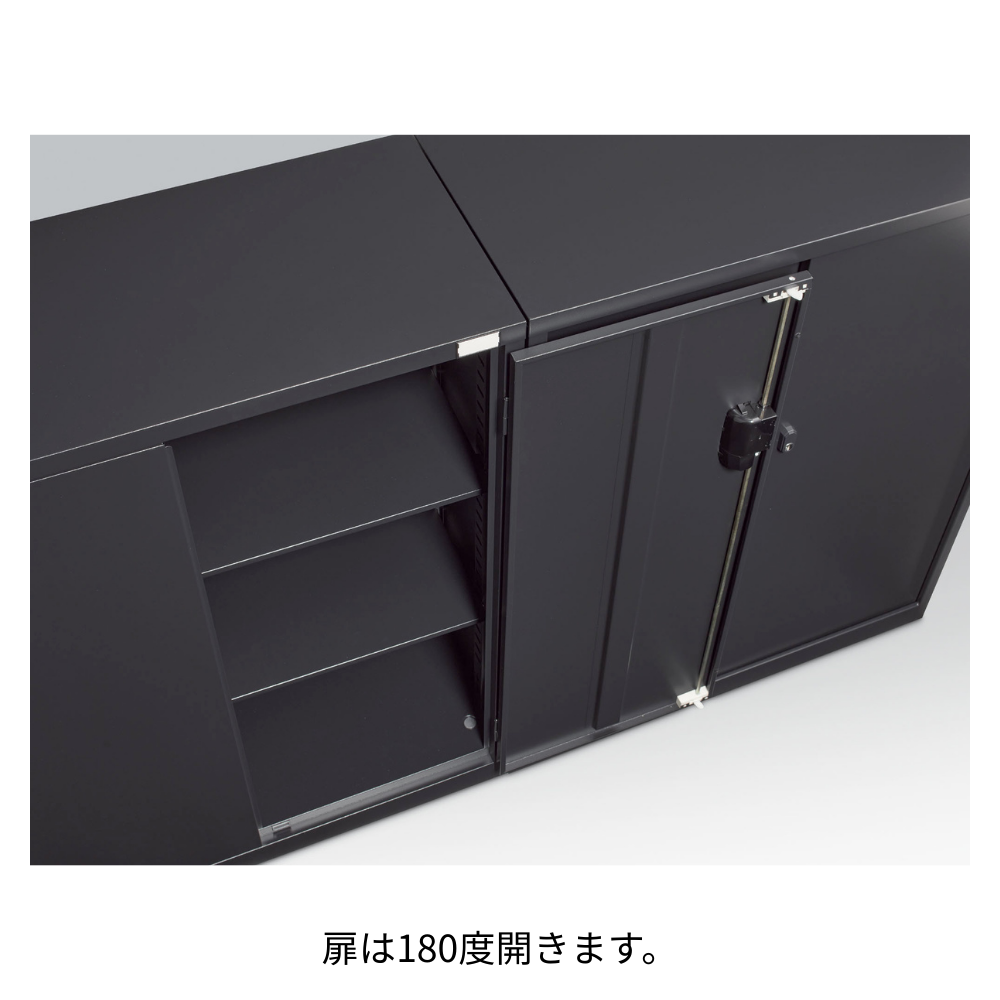 【SFBシリーズ】キャビネット 両開き 高さ1110mm 下置用 アジャスター付