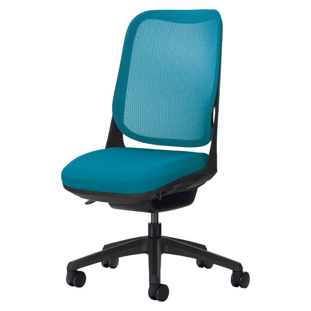 ライオン事務器 LEO オフィスチェアーハイバック PVCレザー ブラック （お客様組立） LE-1855S 1脚(代引不可) ライオン事務器 LEO オフィスチェアーハイバック PVCレザー ブラック