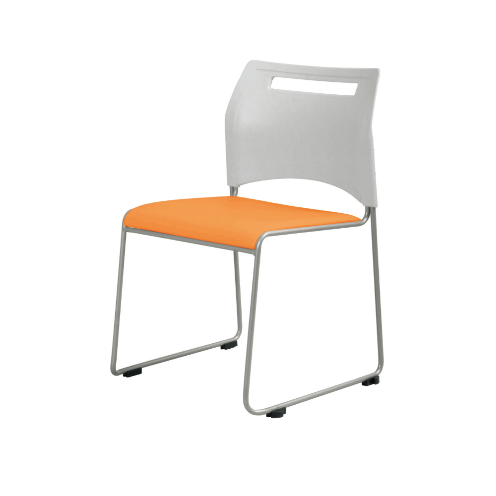 4脚セット】Wiesner Hagerlinkageスタッキングチェア白 4脚セット】Wiesner Hagerlinkageスタッキングチェア白