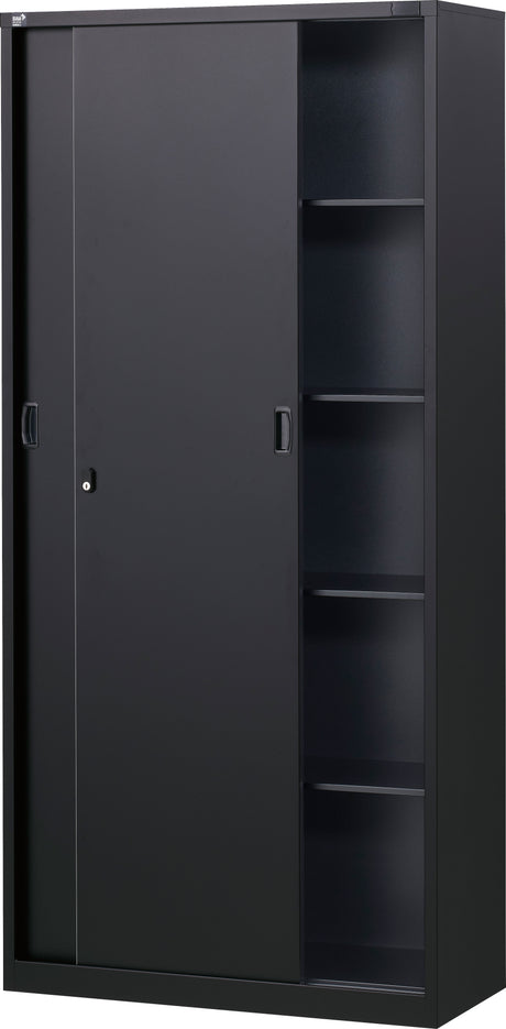 【SFシリーズ】キャビネット スチール引違い 高さ1860mm 下置用