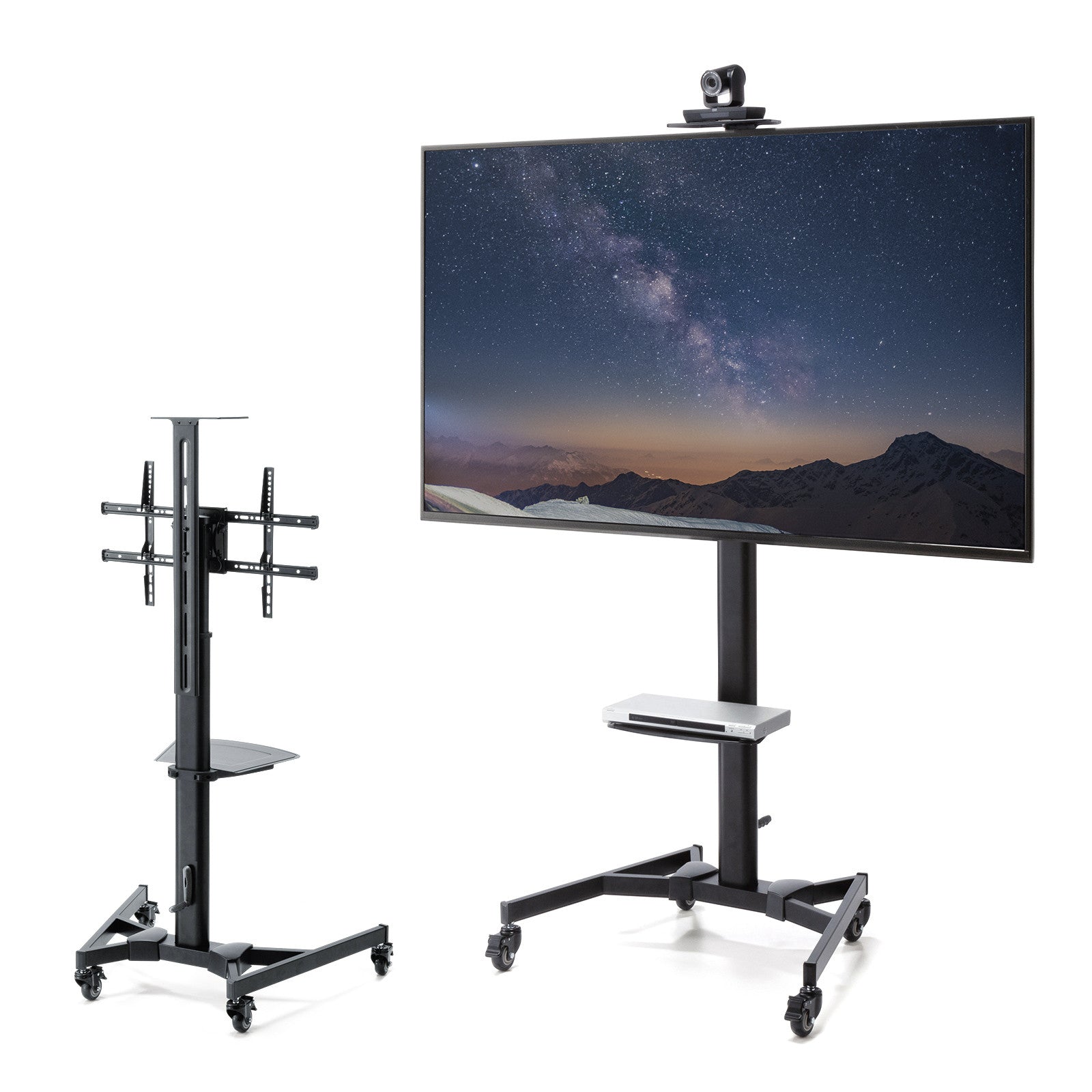 テレビスタンド テレビ台 キャスター付き 黒 32~65インチ対応 ブラック 楽天市場】テレビスタンド テレビ台 キャスター付き 黒 ブラック