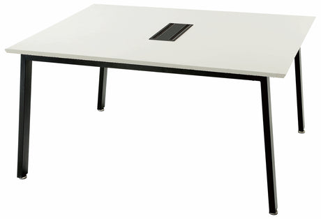 フリーアドレスデスク 会議テーブル W1200×D1400×H720mm 基本セット 配線ボックス付き
