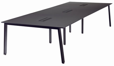 フリーアドレスデスク 会議テーブル W1200×D1400×H720mm 増連セット 配線ボックス付き