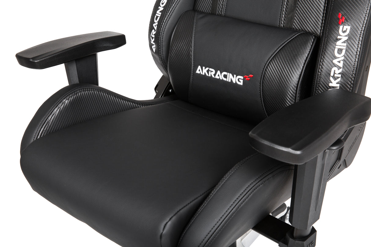AKRacing Premiumシリーズ ゲーミングチェア オフィスチェア カーボンブラック/レイブン/シルバー AKR-PREMIUM/LOW-CARBON_BLACK