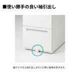 UCHIDA（内田洋行） SCAENA（スカエナ） 片袖デスク（奥行600mm） Kタイプ A4-3段 シリンダー錠