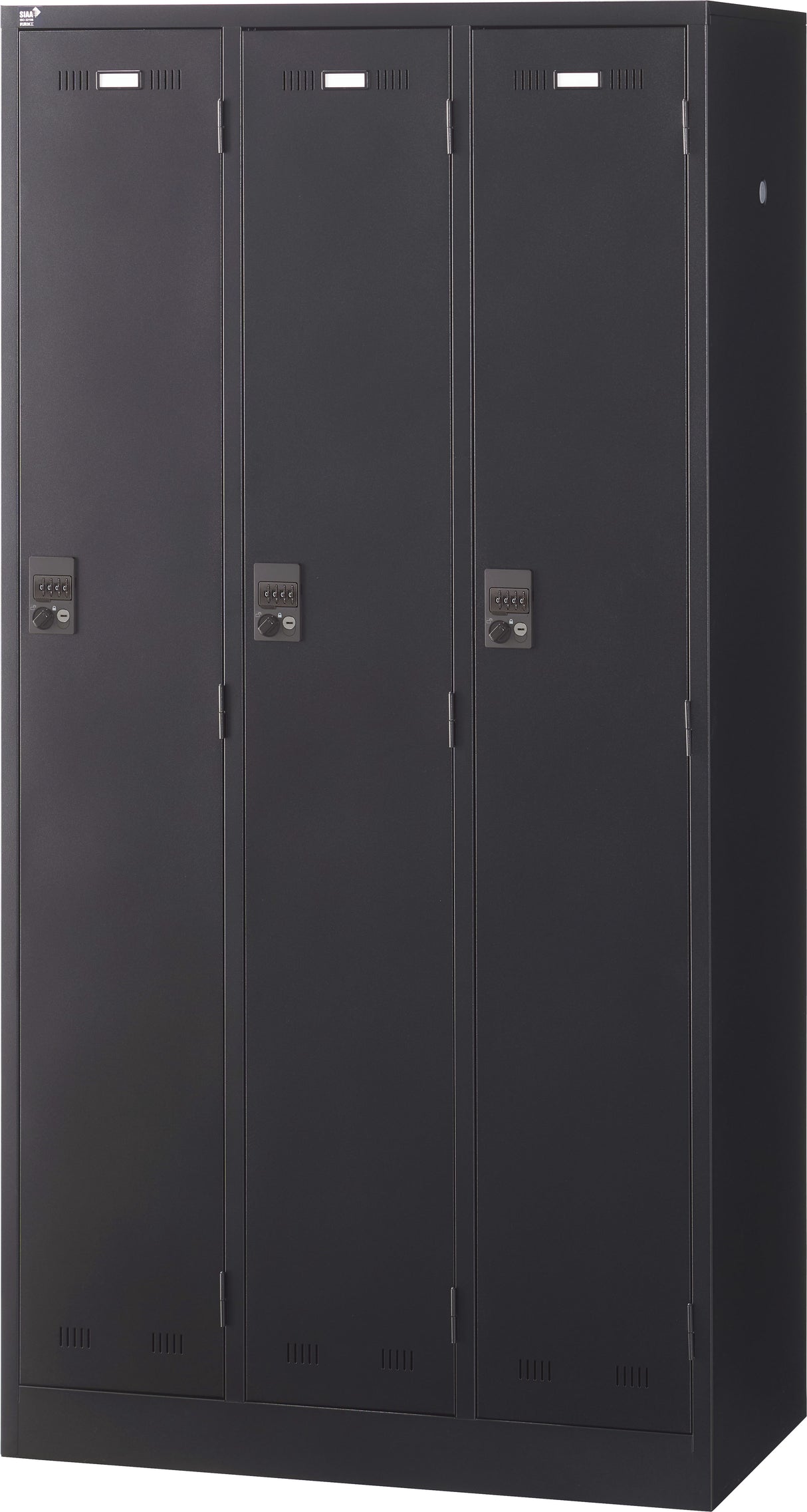 スチールロッカー 3人用 W900×D515×H1790mm 下置用 ダイヤル錠