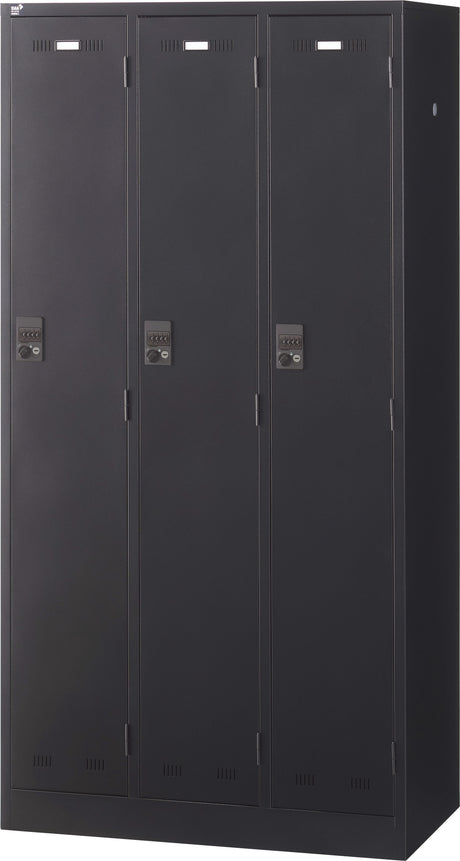 スチールロッカー 3人用 W900×D515×H1790mm 下置用 ダイヤル錠