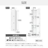 3人用スリムロッカー  シリンダー錠 本体:ホワイト・ブラック