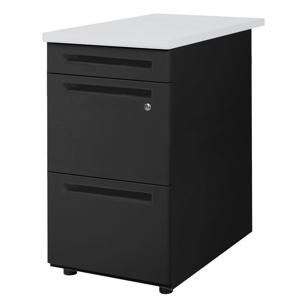 3段脇机 オールロック式 本体:ブラック W400×D700×H700mm