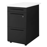 3段脇机 オールロック式 本体:ブラック W400×D700×H700mm