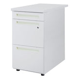 3段脇机 オールロック式 本体:ホワイト W400×D700×H700mm
