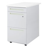 3段脇机 オールロック式 本体:ホワイト W400×D700×H700mm