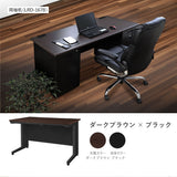 オフィスデスク 平机 引き出し付 本体:ブラック W1200×D700×H700mm