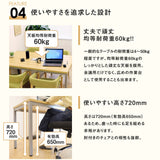 会議テーブル ミーティングテーブル 配線ボックス無 W1200×D600×H720